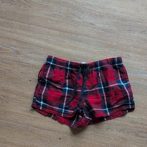 Stars Above 100% Cotton Red And Blue Plaid Pajama Shorts